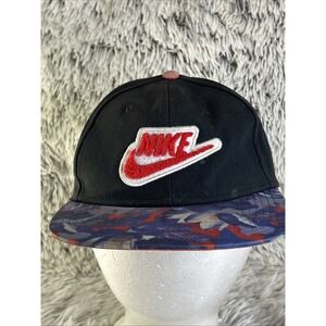 Nike Pro Snapback Hat Baseball Cap Black‎ Streetwear Floral Tropical Resort OSFM